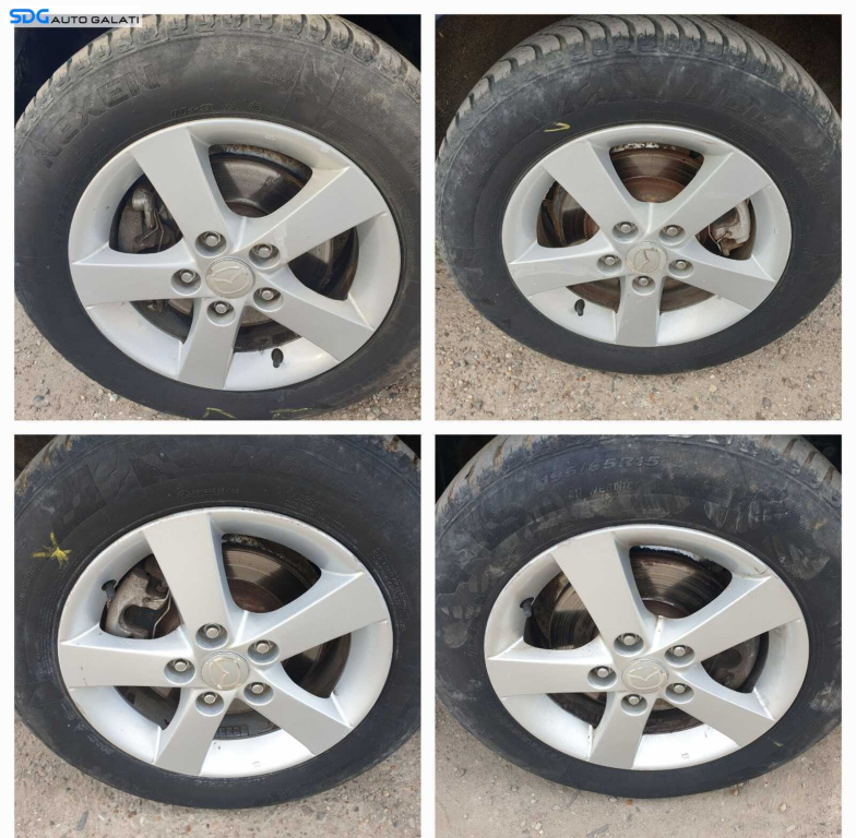 Set 4 Jante Roti Aliaj cu Anvelope Cauciucuri Iarna 195 65 15 R15 Mazda MPV 1999 - 2006 [C3524]