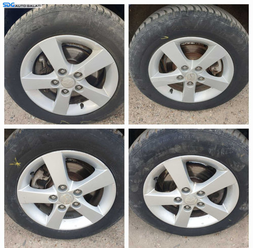 Set 4 Jante Roti Aliaj cu Anvelope Cauciucuri Iarna 195 65 15 R15 Mazda 5 2002 - 2016 [C3524]