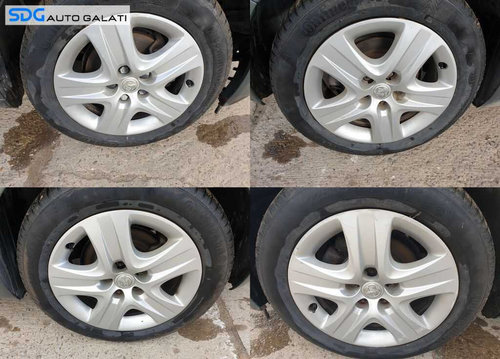 Set 4 Jante Roti Tabla cu Capace 225 55 17 R17 Opel Insignia A 2008 - 2017 Cod 2170103