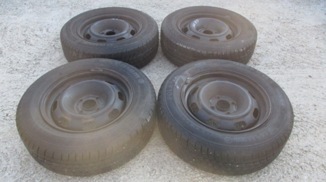 SET 4 JANTE TABLA R15 CU ANVELOPE BARUM M+S 195/65R15 CITROEN C4 FAB. 2004 – 2011 ⭐⭐⭐⭐⭐