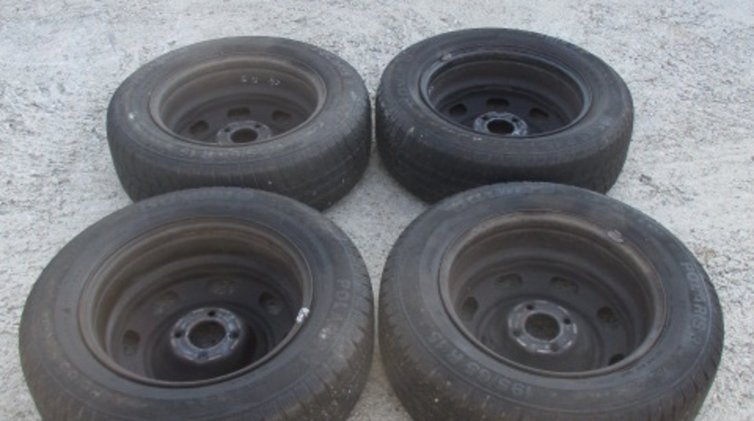 SET 4 JANTE TABLA R15 CU ANVELOPE BARUM M+S 195/65R15 CITROEN C4 FAB. 2004 – 2011 ⭐⭐⭐⭐⭐