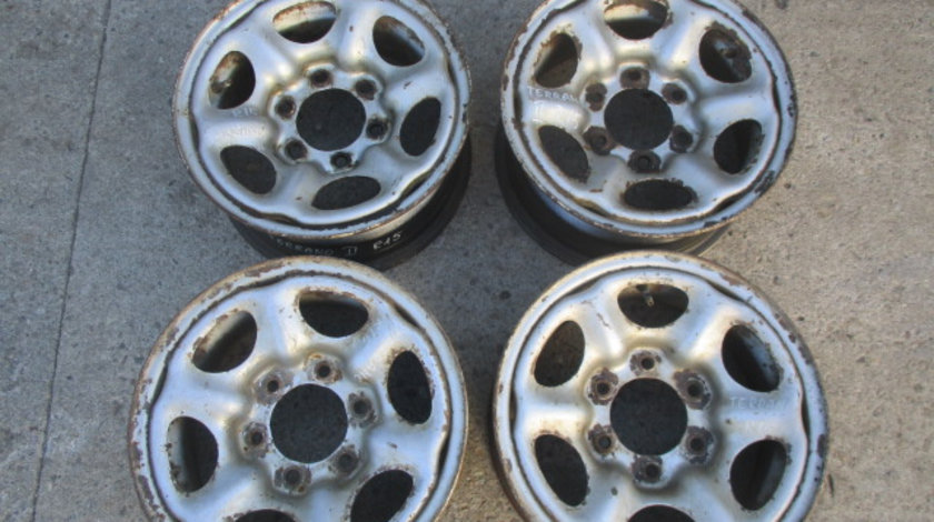 SET 4 JANTE TABLA R15 NISSAN TERRANO 2 4X4 FAB. 1999 - 2007 ⭐⭐⭐⭐⭐