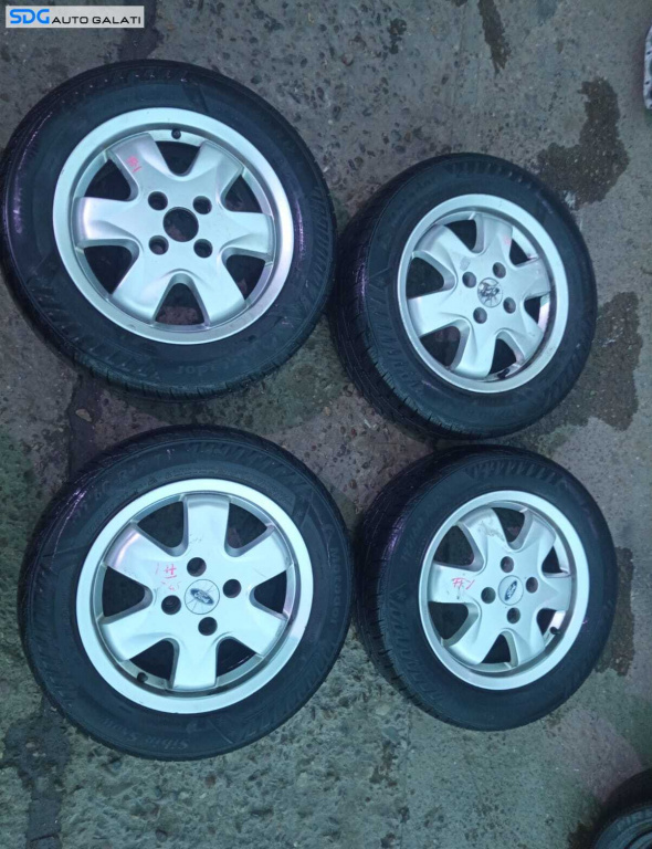 Set 4 Roti Jante Aliaj FARA Cauciucuri 6Jx15H2 ET52.5 195 60 R15 Anvelope Iarna Ford Focus 1 1998 - 2004 Cod 1S4J-BA [M7216]