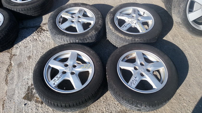 Set 406 - Jante aliaj Toyota Corolla, R15, 4 x 100 - cod TOY-4A-4