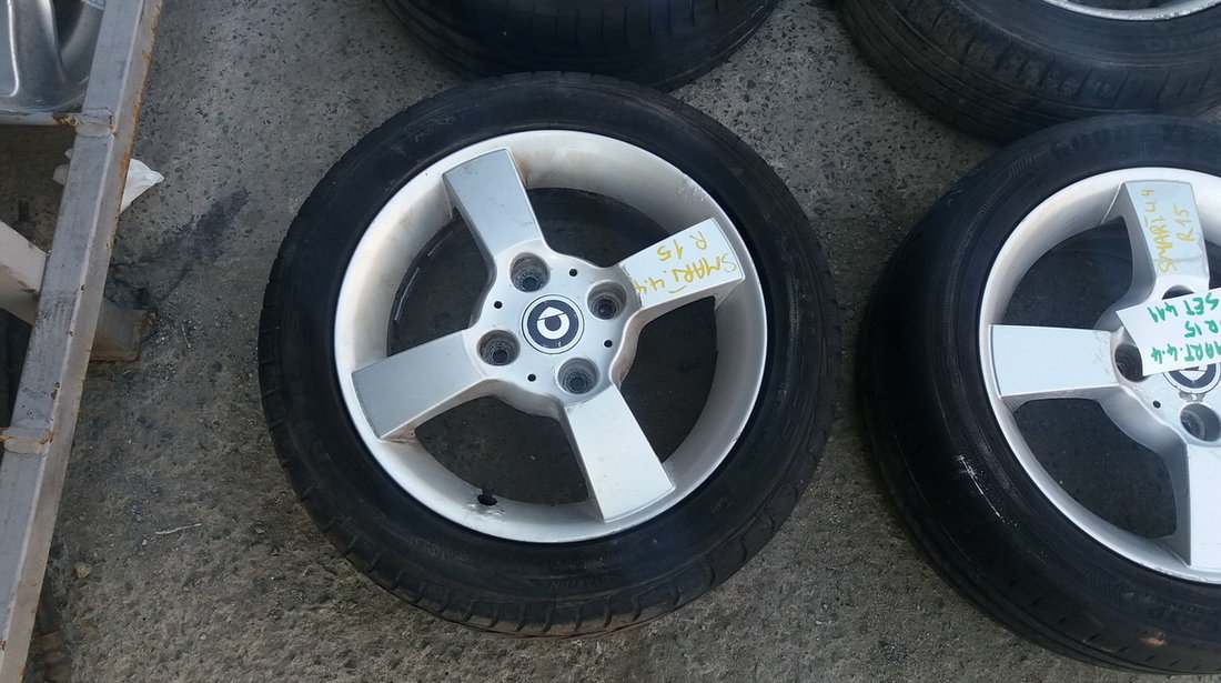 Set 411 - Jante aliaj Smart Forfour, R15, 4 x 114.3 - cod SMA-4A-4