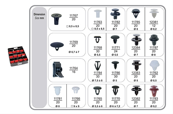 Set 442 Buc Agrafe Pentru Toyota-suzuki Restagraf 70426