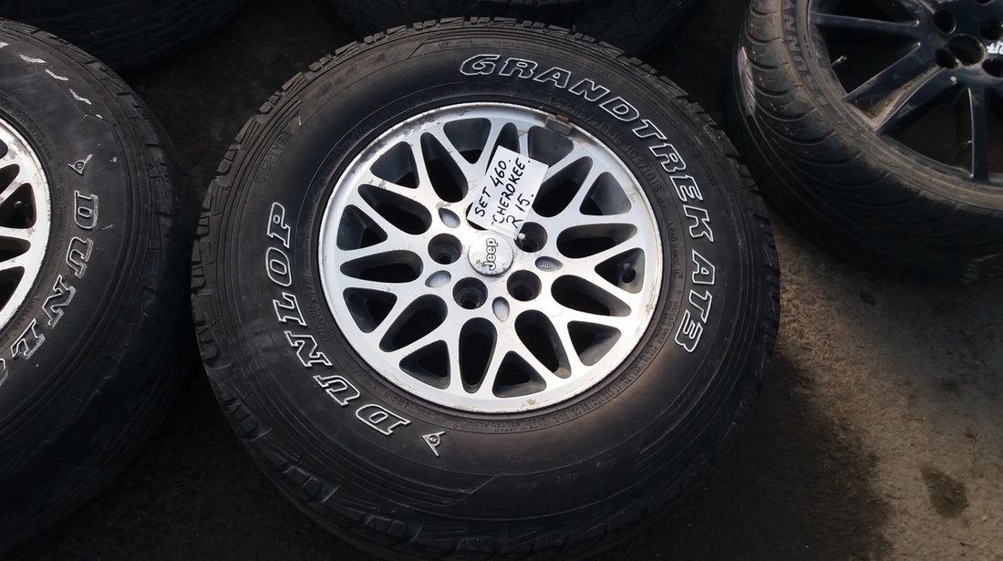 Set 460 - Jante aliaj Jeep Cherokee, R15, 5x114.3