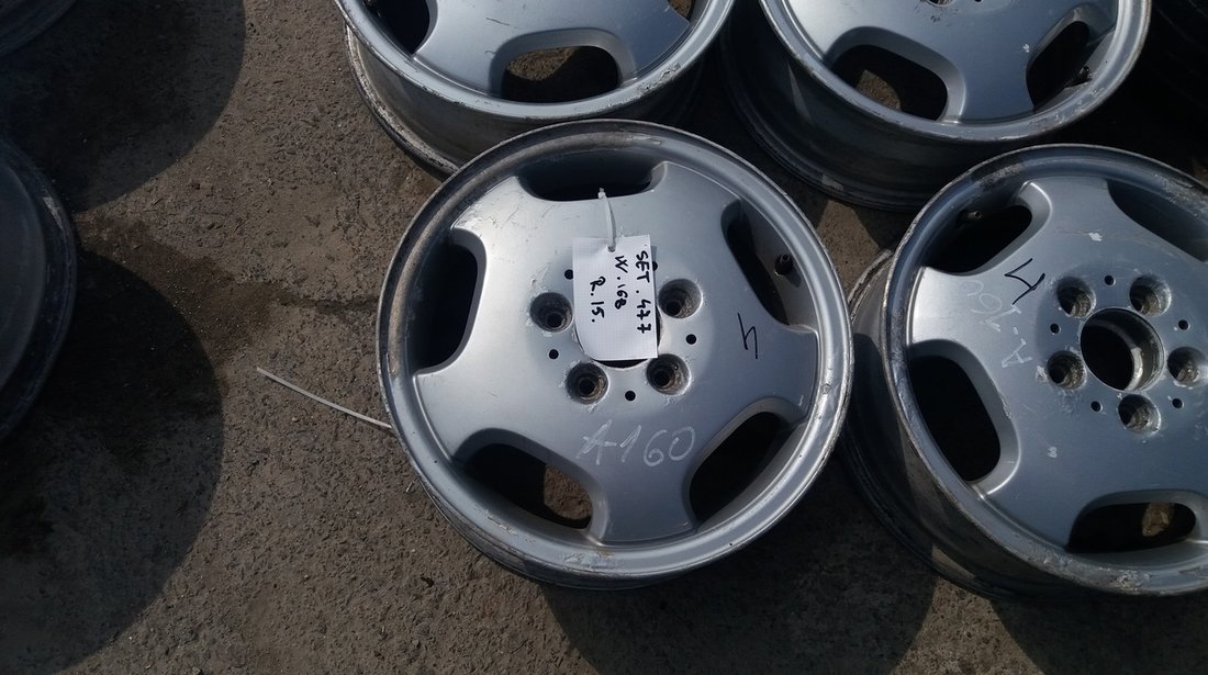 Set 477 - Jante aliaj Mercedes A-Class W168, R15, 5 x 112