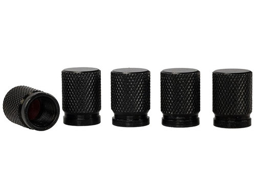 Set 5 Buc Capacele Ventil Aluminiu Carmotion Negru 63477BK
