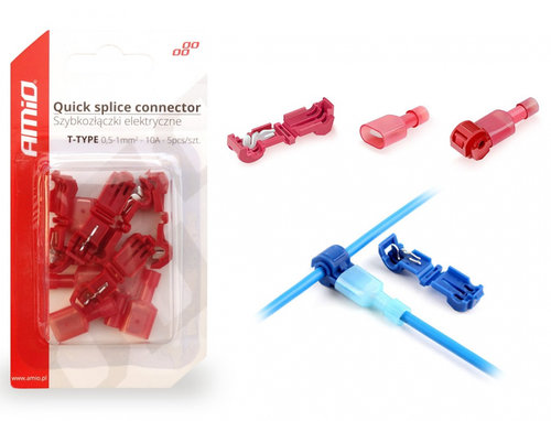 Set 5 Buc Conectori Fire Amio 0.5-1MM2 10A 02343