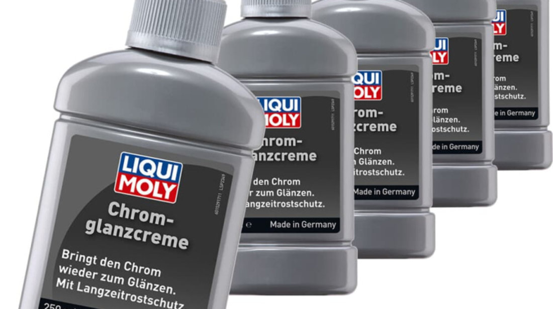 Set 5 Buc Liqui Moly Solutie Lustruit Elemente Crom 250ML 1529