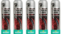 Set 5 Buc Spray Lubrifiant Lant Moto Motorex Chain...