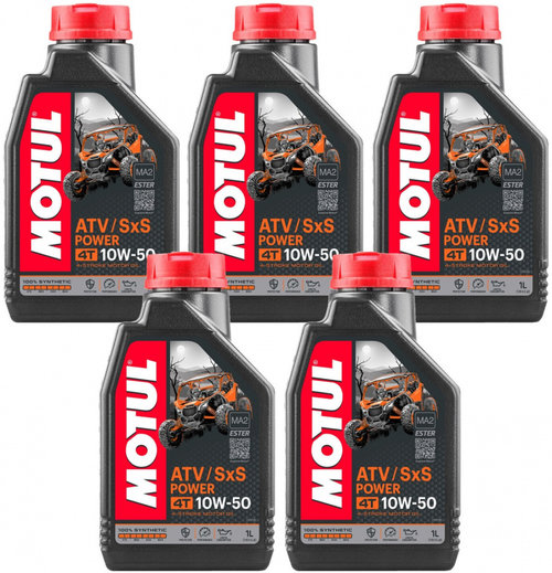 Set 5 Buc Ulei Motor Atv Motul ATV / SXS Power 4T 10W-50 1L 105900