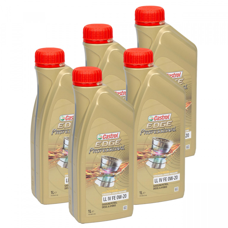 Set 5 Buc Ulei Motor Castrol Edge Professional LL IV FE 0W-20 1L