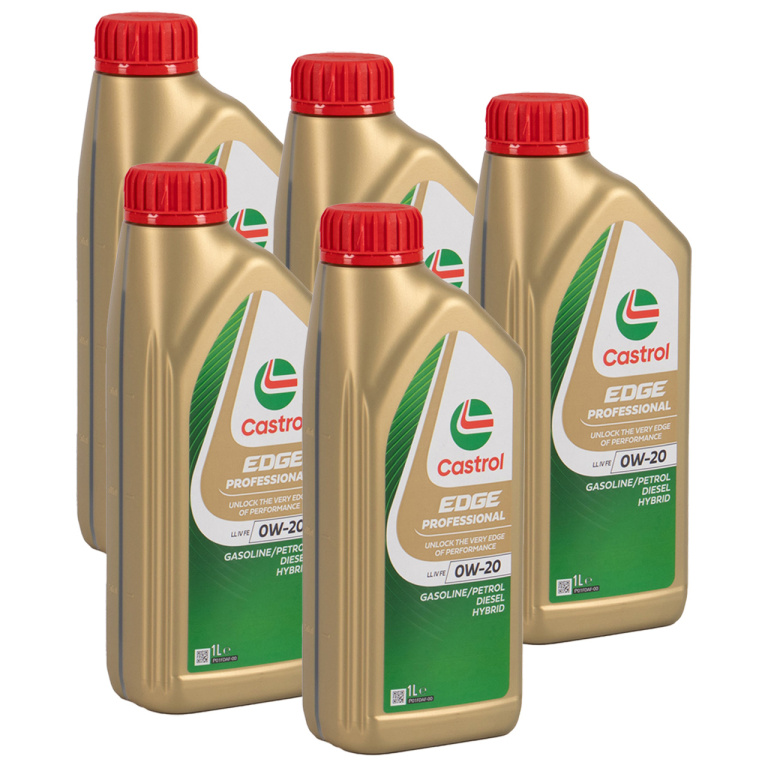 Set 5 Buc Ulei Motor Castrol Edge Professional LL IV FE 0W-20 1L 15D18F