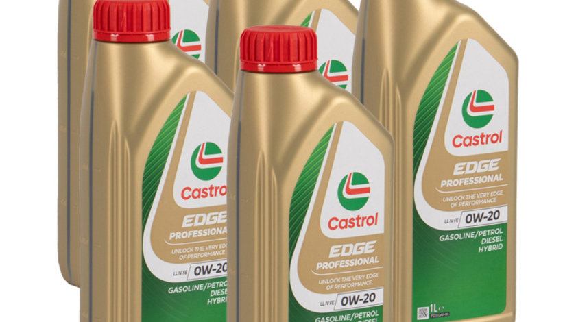 Set 5 Buc Ulei Motor Castrol Edge Professional LL IV FE 0W-20 1L 15D18F