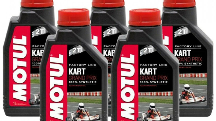 Set 5 Buc Ulei Motor Kart Motul Kart Grand Prix 2T 1L 105884