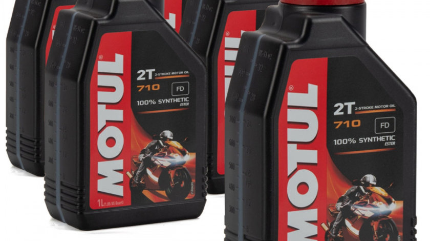 Set 5 Buc Ulei motor Motul 710 2T Synthetic Ester FD 1L 104034