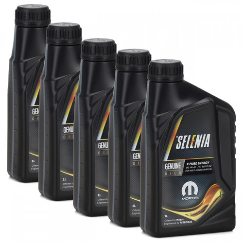 Set 5 Buc Ulei Motor Selenia K Pure Energy 5W-40 1L