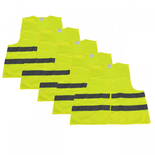 Set 5 Buc Vesta Reflectorizanta Carmotion Galben Fluorescent 58117