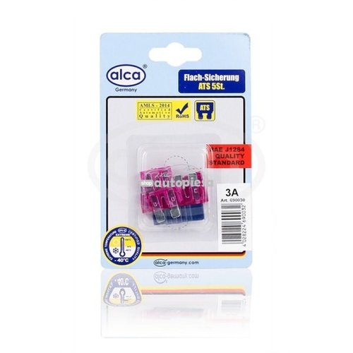 Set 5 sigurante fuzibile standard 3A ALCA 08341 piesa NOUA