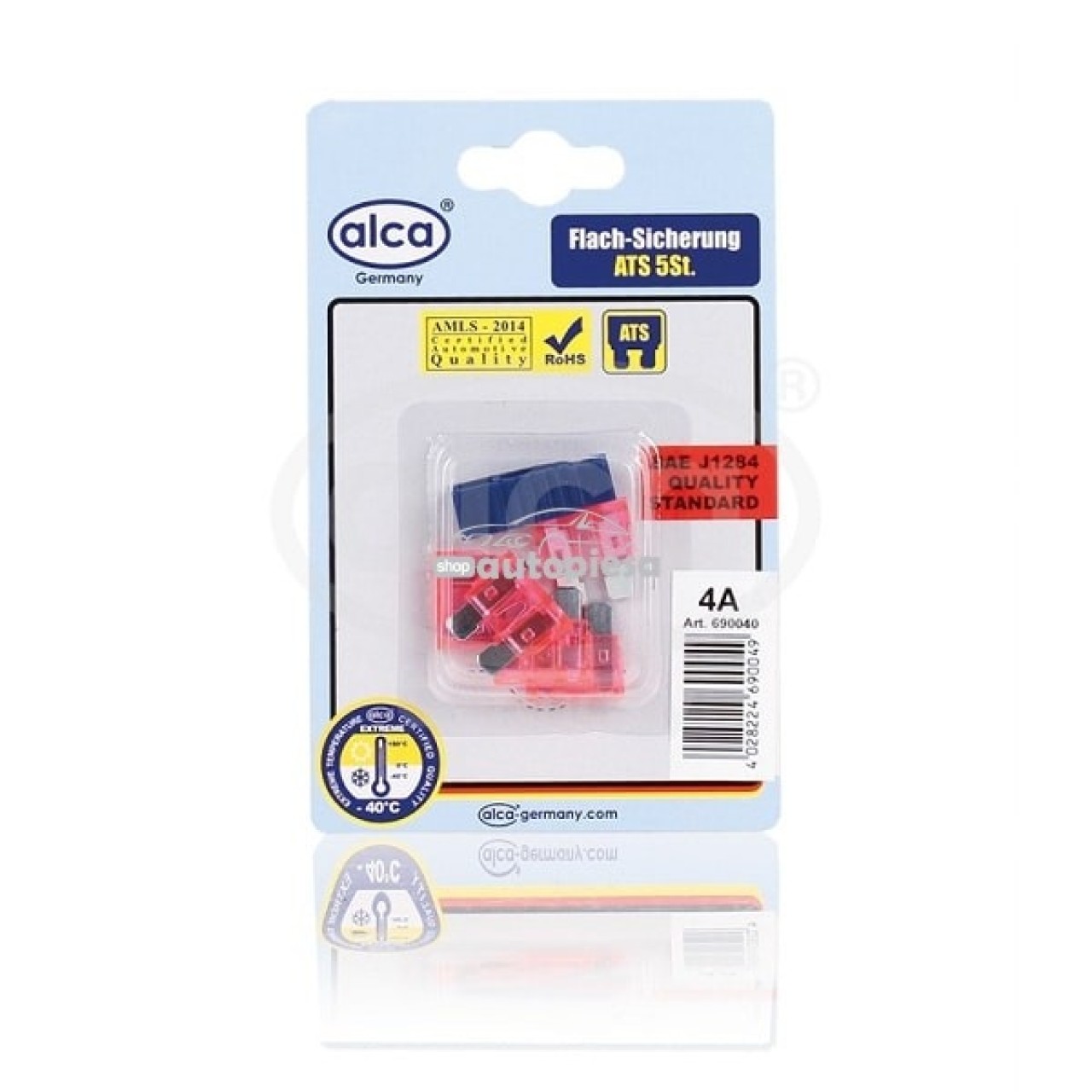 Set 5 sigurante fuzibile standard 4A ALCA 08342 piesa NOUA