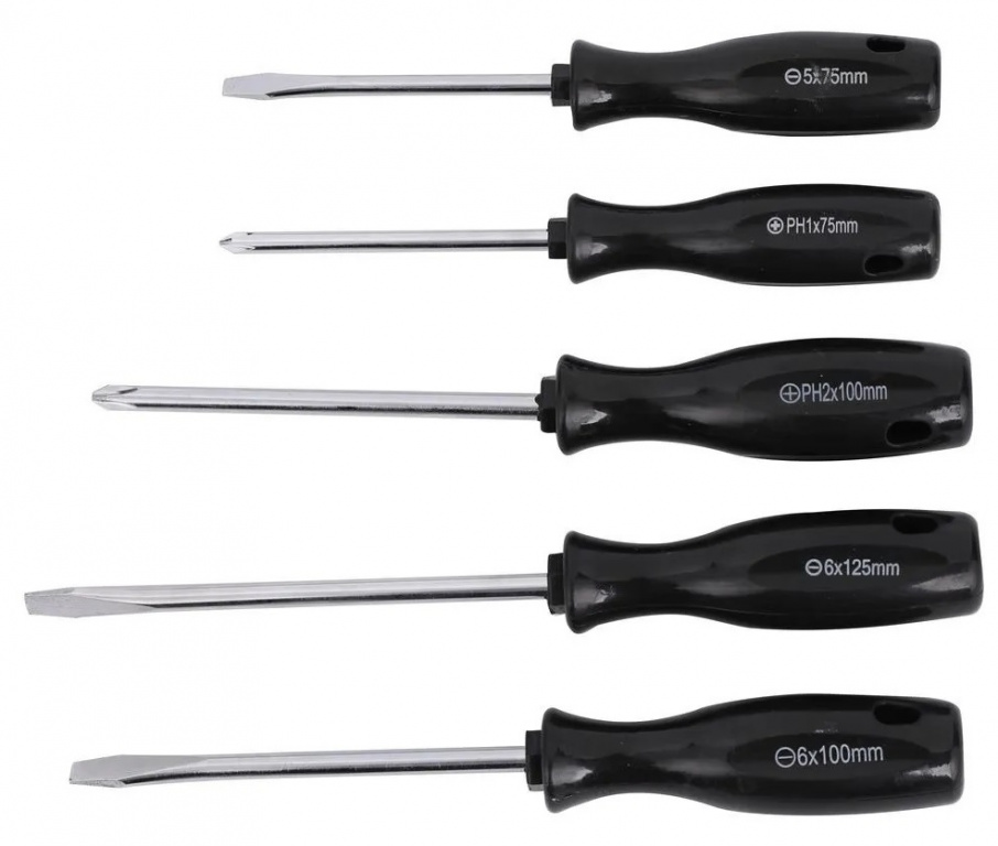 Set 5 Surubelnite Negru / Gri 30505944