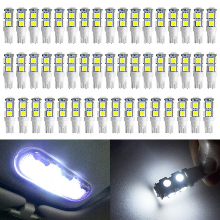 Set 50 Buc Led T10 9 SMD