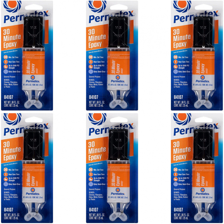 Set 6 Buc Adeziv Epoxy Permatex 30 Minute Epoxy Rezistenta Inalta 25ML AMT60-102