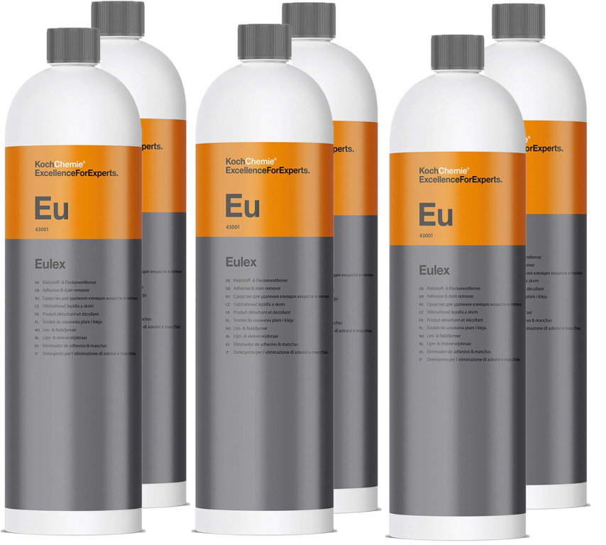 Set 6 Buc Koch Chemie Eu Eulex Solutie Inlaturare Adeziv &amp; Bitum 1L 43001