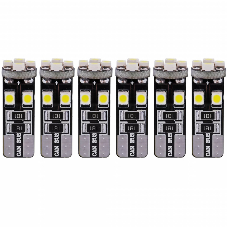 Set 6 Buc Led T10 8 SMD Canbus