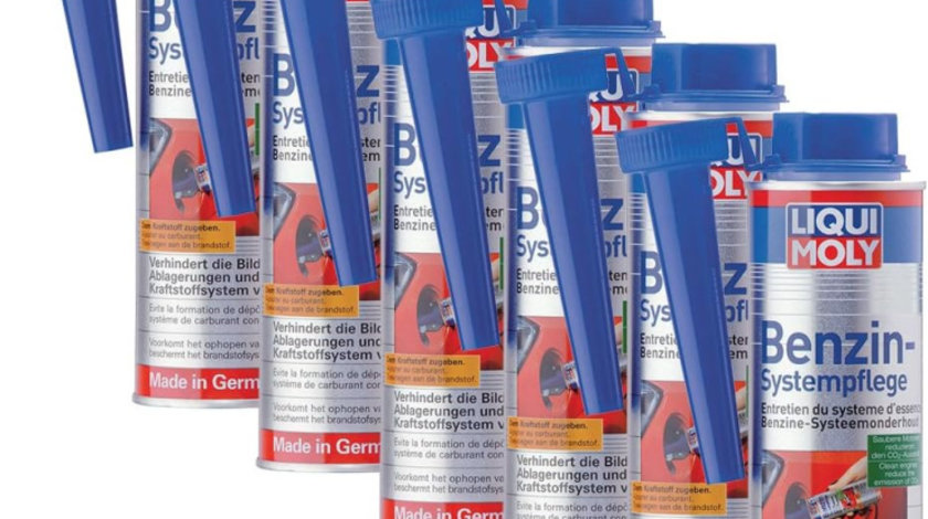 Set 6 Buc Liqui Moly Aditiv Benzină Pentru Ingrijirea Sistemului De Injectie 300ML 5108