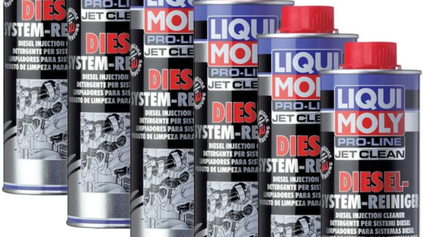 Set 6 Buc Liqui Moly Pro-Line Jet Clean Aditiv Curatat Sistem Injectie Diesel 500ML 5154