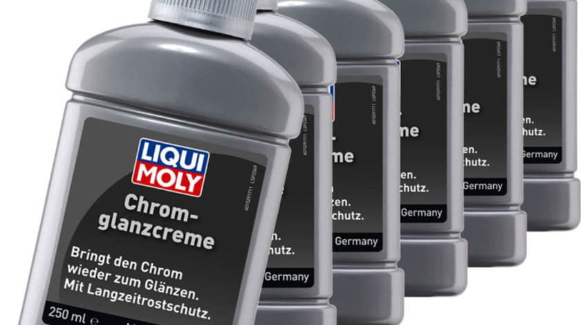 Set 6 Buc Liqui Moly Solutie Lustruit Elemente Crom 250ML 1529