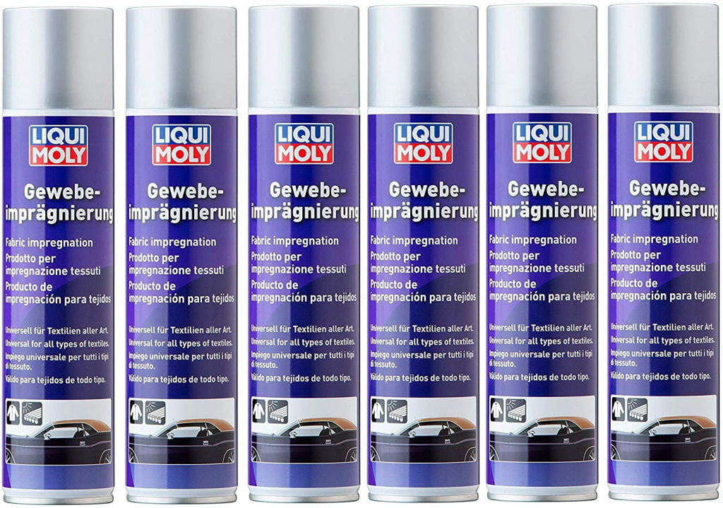 Set 6 Buc Liqui Moly Spray Impregnare Universala Pentru Tesaturi 400ML 1594