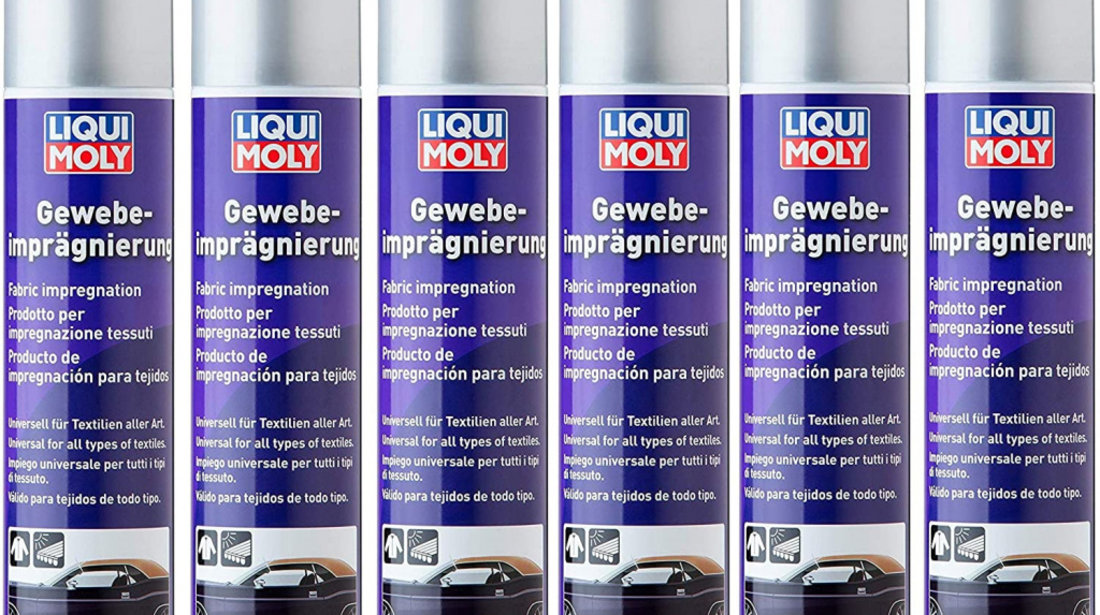 Set 6 Buc Liqui Moly Spray Impregnare Universala Pentru Tesaturi 400ML 1594