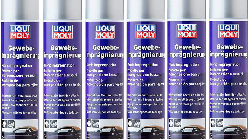 Set 6 Buc Liqui Moly Spray Impregnare Universala Pentru Tesaturi 400ML 1594