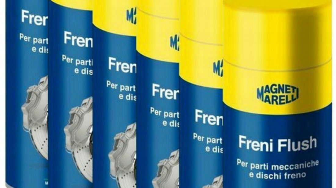 Set 6 Buc Magneti Marelli Spray Curatat Frana Freni Flush 500ML 099996001035