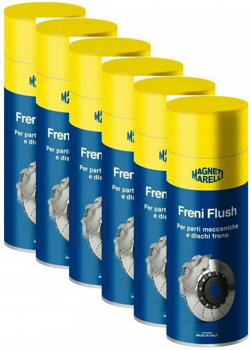 Set 6 Buc Magneti Marelli Spray Curatat Frana Freni Flush 500ML 099996001035