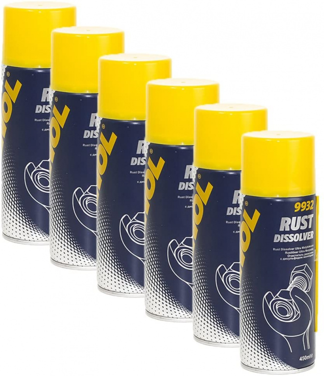 Set 6 Buc Mannol Spray Dizolvant Rugina 450ML 9932