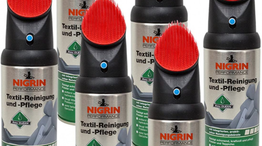 Set 6 Buc Nigrin Spray Curatat Tapiterie Cu Perie 400ML 74595