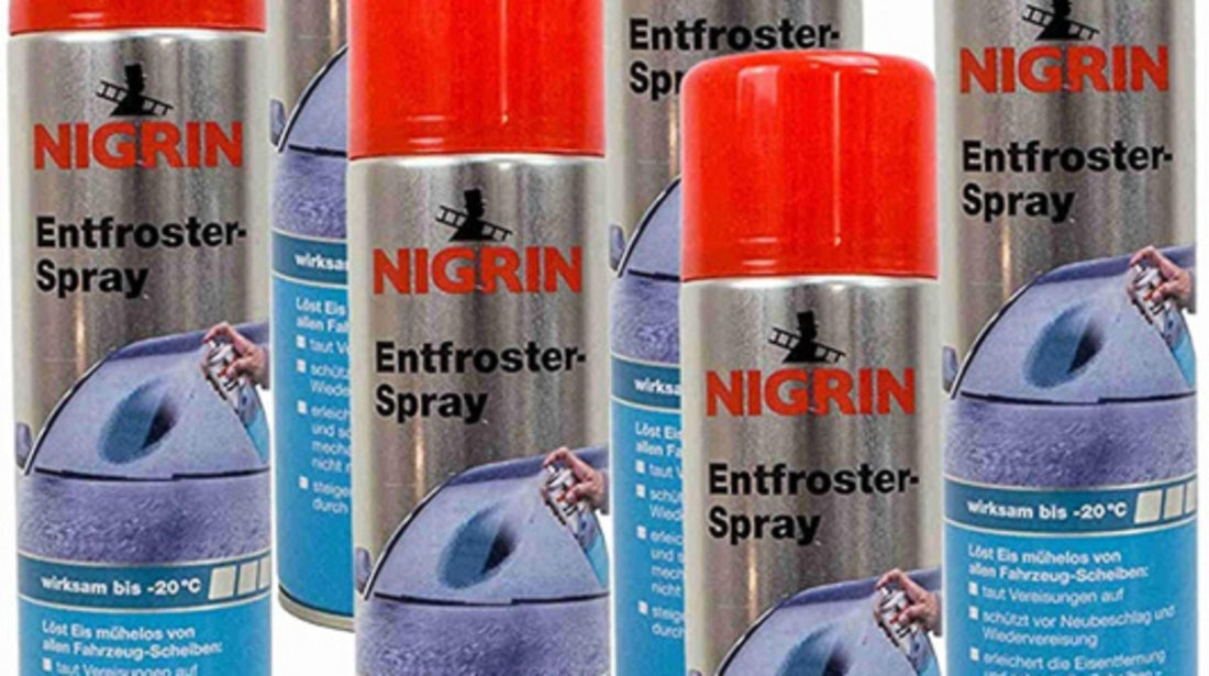 Set 6 Buc Nigrin Spray Dezghetat Parbriz -20°C 400ML 74045