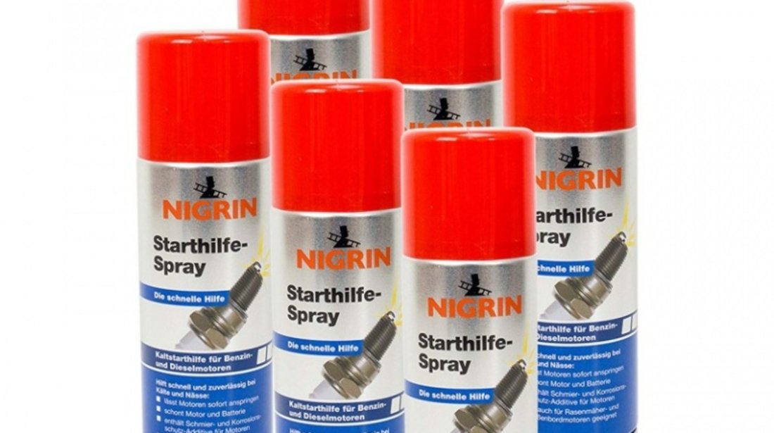 Set 6 Buc Nigrin Spray Pornire Motor 74040 200ML