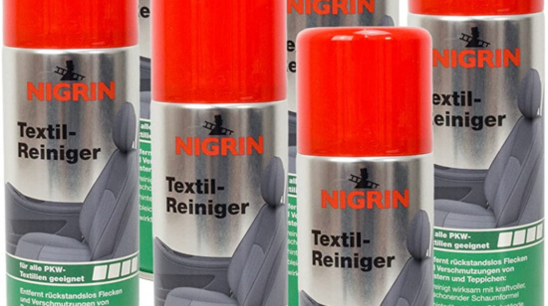 Set 6 Buc Nigrin Spray Spuma Curatat Tapiteria Textil-Reiniger 300ML 72981