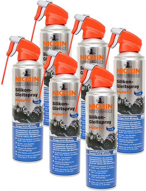 Set 6 Buc Nigrin Spray Ulei Cu Silicon Hybrid 500ML 72241