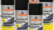 Set 6 Buc Nigrin Spray Vopsea Negru Lucios 400ML 7...