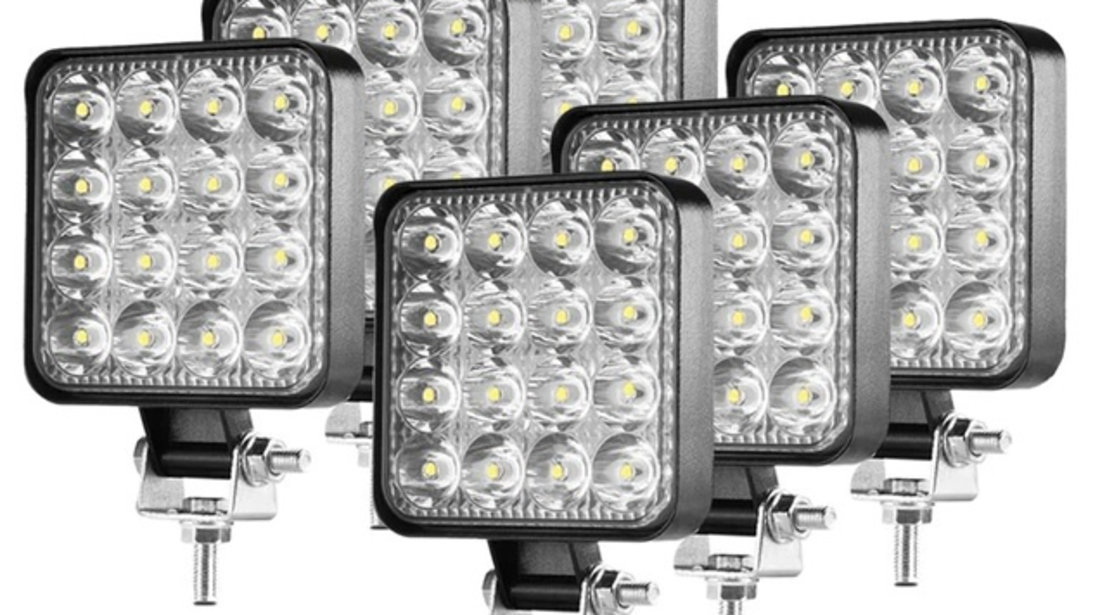 Set 6 Buc Proiector Led 45W 12/24V 6000K PL 048