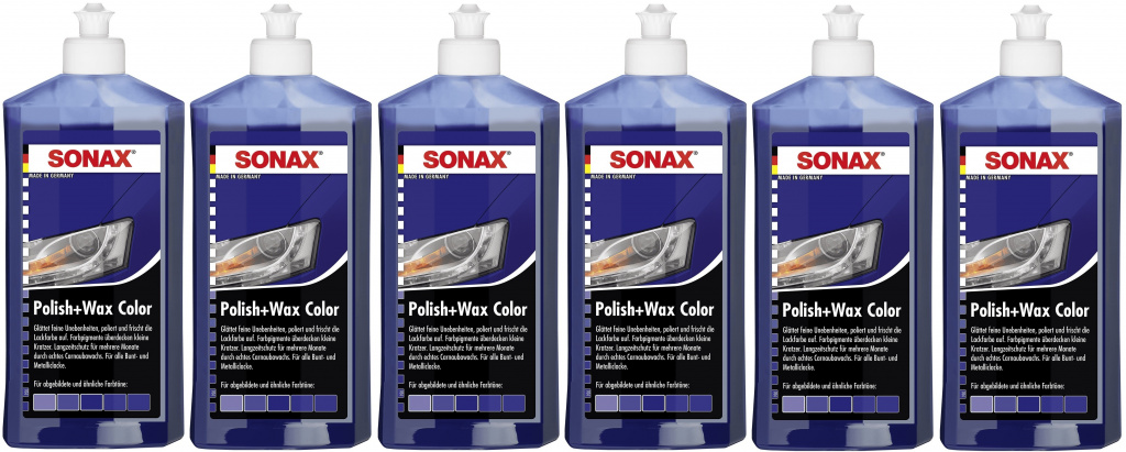 Set 6 Buc Sonax Polish &amp; Ceara Albastru 500ML 296200