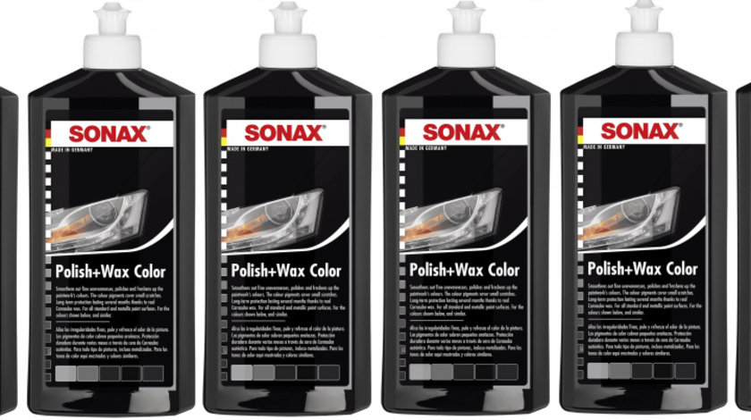 Set 6 Buc Sonax Polish &amp; Ceara Negru 500ML 296100