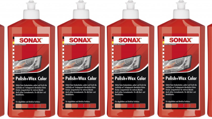 Set 6 Buc Sonax Polish &amp; Ceara Rosu 500ML 296400